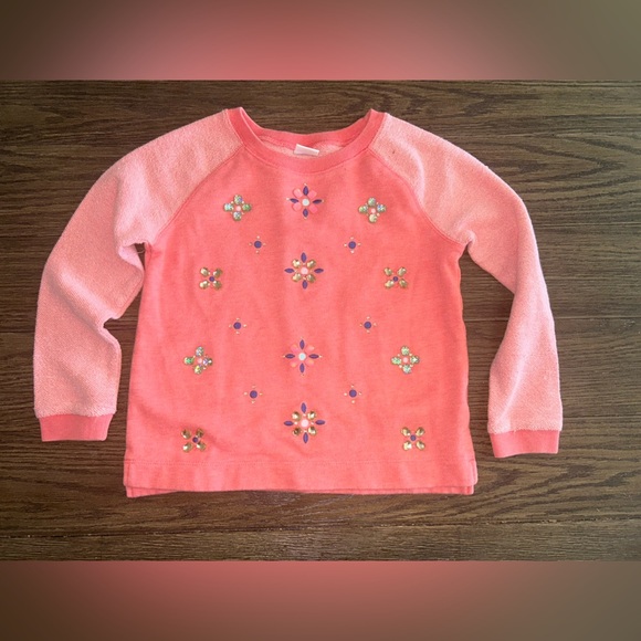 Gymboree Coral Embellished Sweater - Picture 1 of 7